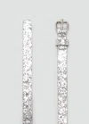 Mango Glitter Belt Silver In Gray