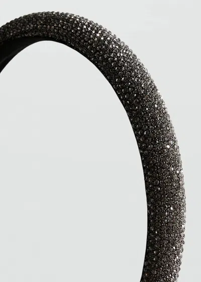 Mango Serre-tête Brillant Argent - Femme - Taille Unique -  In Silver