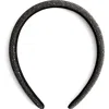 Mango Glitter Rhinestone Headband In Black