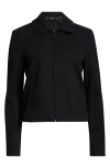 Mango Goa Crop Jacket In Black