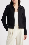 Mango Goa Crop Jacket In Black