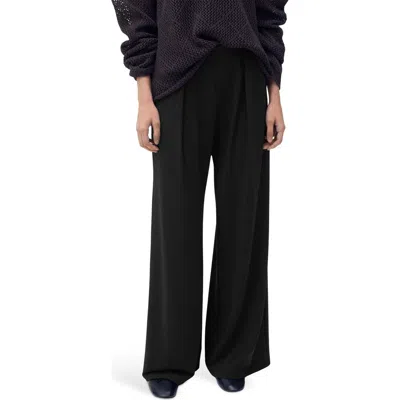 Mango Godet Pleated Straight Leg Pants