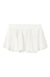 Mango Godet Ruffled A-line Miniskirt In White