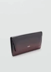 Mango Gradient Effect Wallet Burgundy In Burgundy