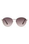 Mango Gradient Round Sunglasses In Gold