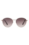 Mango Gradient Round Sunglasses In Gold