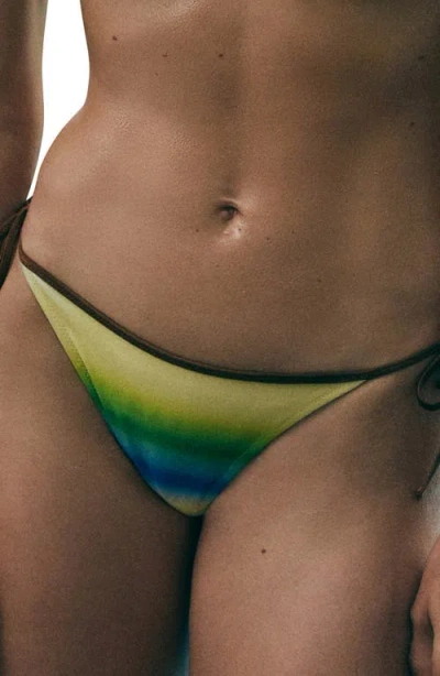 Mango Gradient Side Tie Bikini Bottoms In Multi