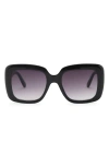 Mango Gradient Square Sunglasses In Black
