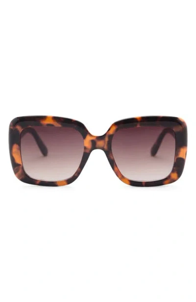 Mango Gradient Square Sunglasses In Chocolate