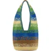Mango Gradient Stripe Raffia Shopper