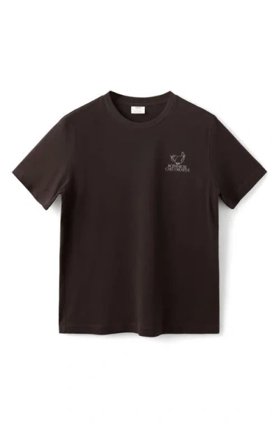 Mango Graphic T-shirt In Brown