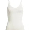 Mango Gymnastic Rib Knit Tank In White