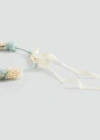 Shop Mango Serre-tête Fleurs Fermeture Naud Vert D´eau - Enfants - Taille Unique -  Kids In Aqua Green