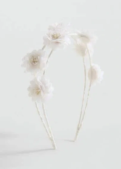 Mango Kids' Hairband Ecru