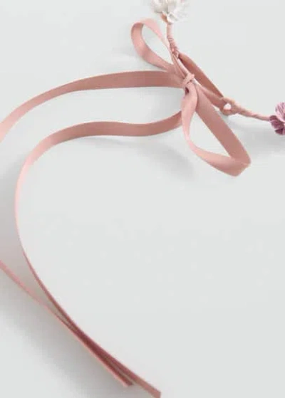 Mango Kids' Hairband Pale Pink