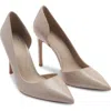 Mango Half D'orsay Pointed Toe Pump In Grey