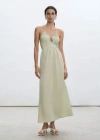 Mango Robe In Vert Pastel