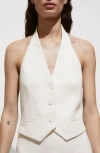 Mango Halter Vest In Sand