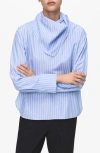 Mango Handkerchief Stripe Shirt In Animal Print