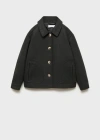 Mango Coat Khaki In Khaki