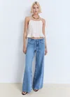 Mango Lace Embroidered Top Off White