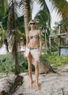 Mango Zebra Underwire Bikini Top Black In Noir