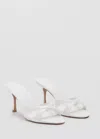 Mango Heel Non-structured Sandals In White