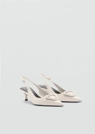 Mango Heeled-heeled Shoe With Detail White