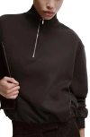 Mango High Neck Balloon Sweatshirt In Multi