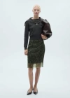 Mango High Neck Sweater With Zip Charcoal In Charcoal