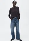 Mango High-rise Balloon Jeans Dark Blue In Dark Blue