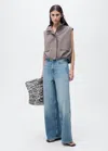 Mango High-rise Balloon Jeans Medium Blue In Medium Blue