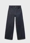 Mango High-rise Balloon Jeans Open Blue In Blue