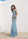 Mango High-rise Wideleg Jeans Medium Blue