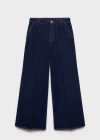Mango High-rise Wideleg Jeans Rinse Wash Open Blue In Open Blue