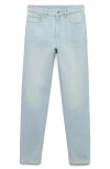 Mango High Waist Ankle Mom Jeans In Blue
