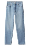 MANGO HIGH WAIST ANKLE TAPERED MOM JEANS