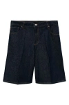 Mango High Waist Bermuda Denim Shorts