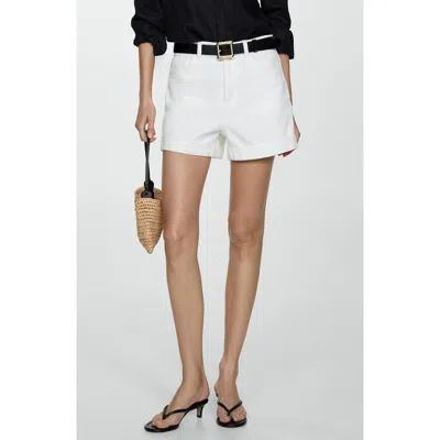 Mango High Waist Denim Mom Shorts In Multi