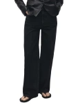 Mango High Waist Straight Leg Jeans