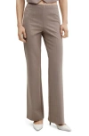 MANGO HIGH WAIST STRAIGHT LEG PANTS