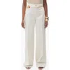 Mango High Waist Wide Leg Jeans In Ecru