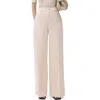 Mango High Waist Wide Leg Jeans In Pastel Pink