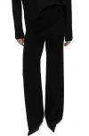 Mango High Waist Wide Leg Pants In Black