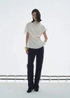 Mango High-waisted Straight-fit Rinse-wash Jeans Open Blue In Open Blue