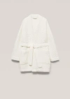 Mango Home Bathrobe Ecru