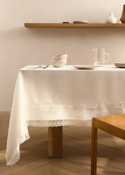 Mango Home Nappe Écru - Home - 150x250cm -