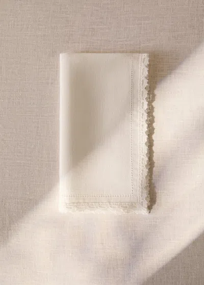 Mango Home 100% Linen Napkin 45x45cm Ecru