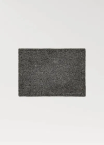Mango Home Set De Table 100 % Lin Gris Moyen - Home - 35x50cm -