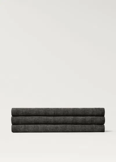 Mango Home Table Road Linen Structure Spike Medium Grey